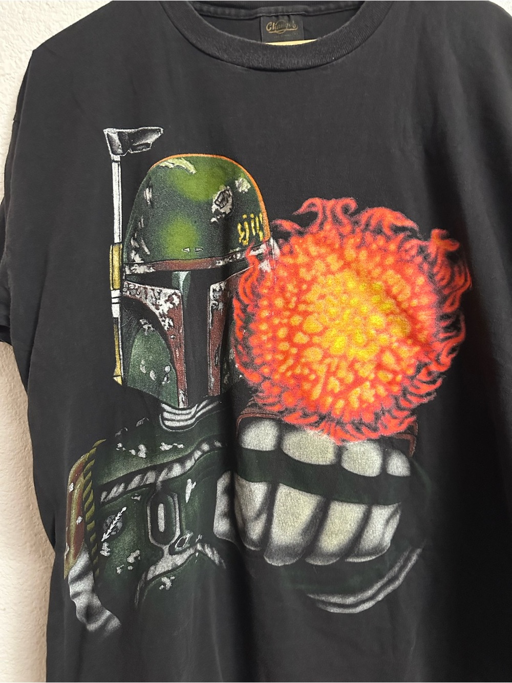 Vintage Star Wars Boba Fett Changes Single Stitch Graphic Tee